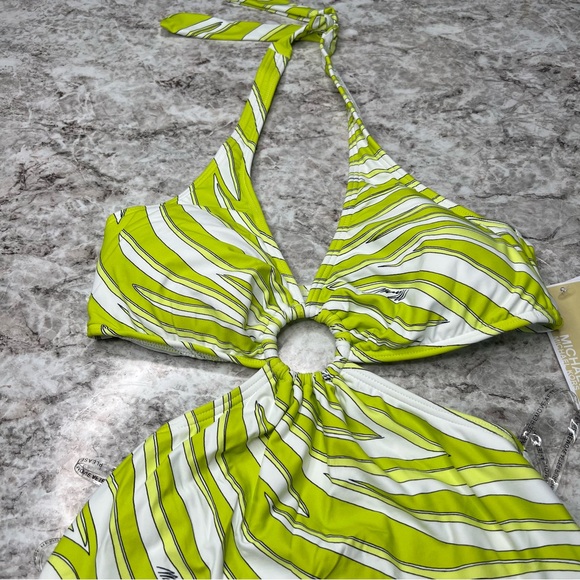 Michael Kors animal print one piece swimsuit size 8 eight NEW NWT - Picture 7 of 9